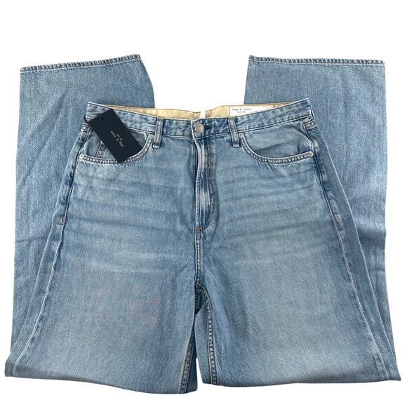 Rag & Bone Women's Audrey Featherweight Logan Wide-Leg Jeans Size 31 - Picture 5 of 14